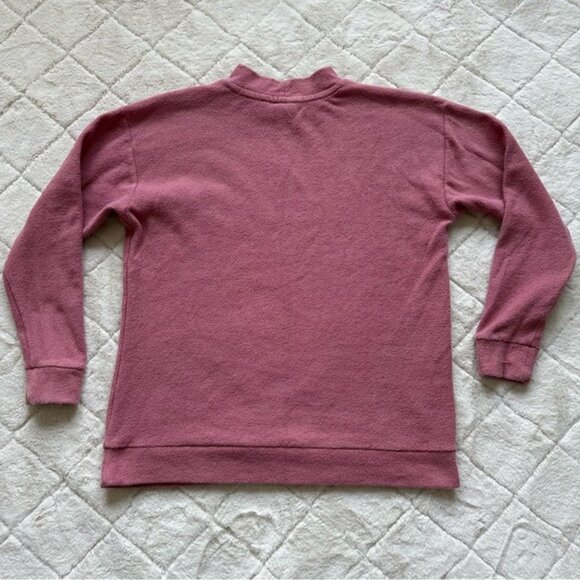 Victoria’s Secret PINK | Mauve Stadium Mock Neck Pullover | Size Small - Picture 3 of 9